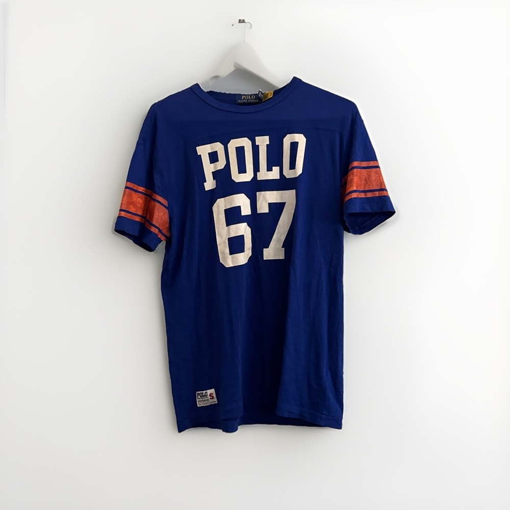 Polo Ralph Lauren Classic Fit Polo 67 Logo T Shirt Blue Size Small